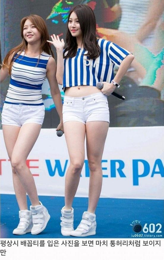 통짜 허리라고 오해받았었던 걸스데이 유라