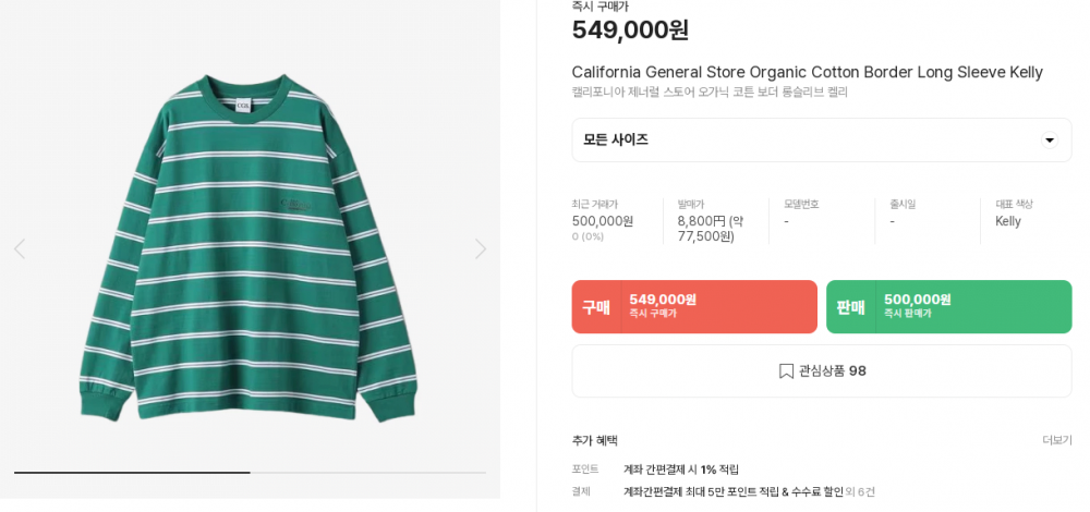 민희진 티셔츠 가격...