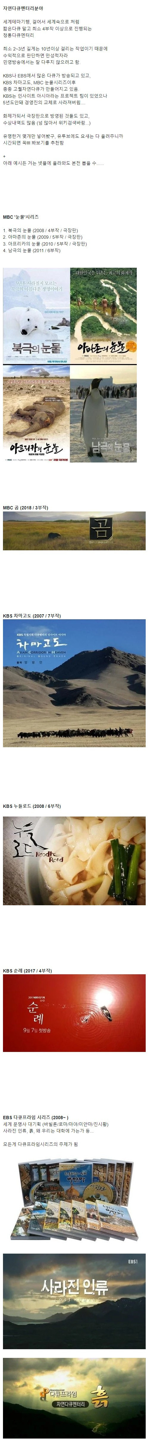 세계에서 인정받는데 한국에선 잘 안알려진 장르