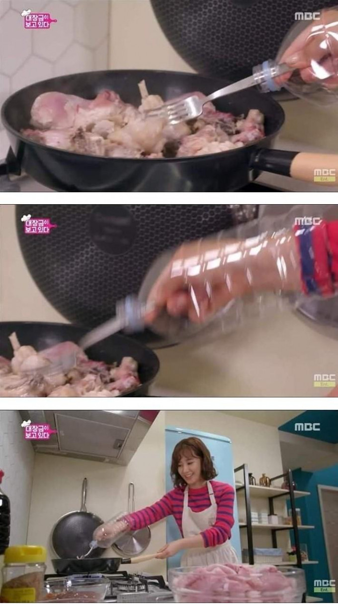 소녀시대 유리의 기름튀는 요리 안전하게 튀기는 법