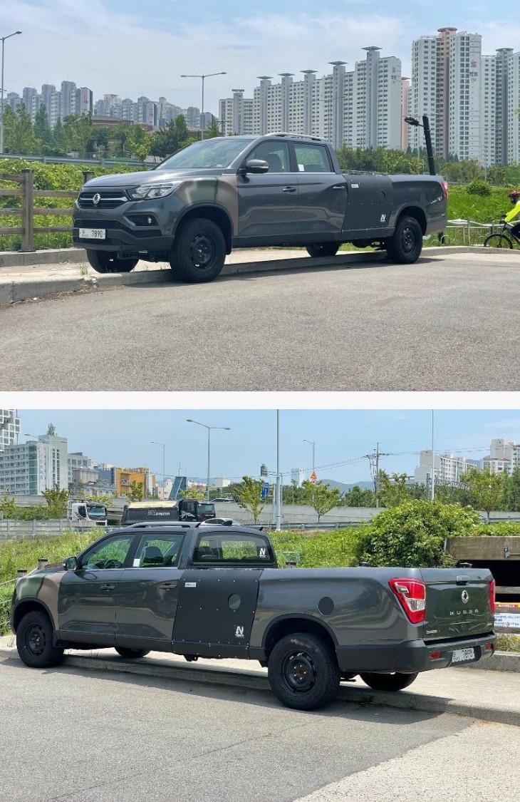 쌍용 F350 급 픽업트럭 개발중