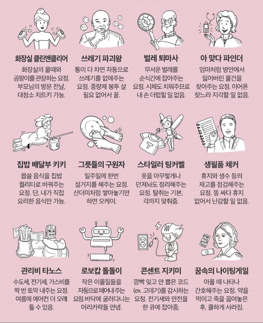 집 요정들 중 딱 한명만 들인다면?