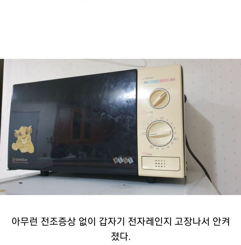 누가 금성 제품 보고 튼튼하다고 했냐?