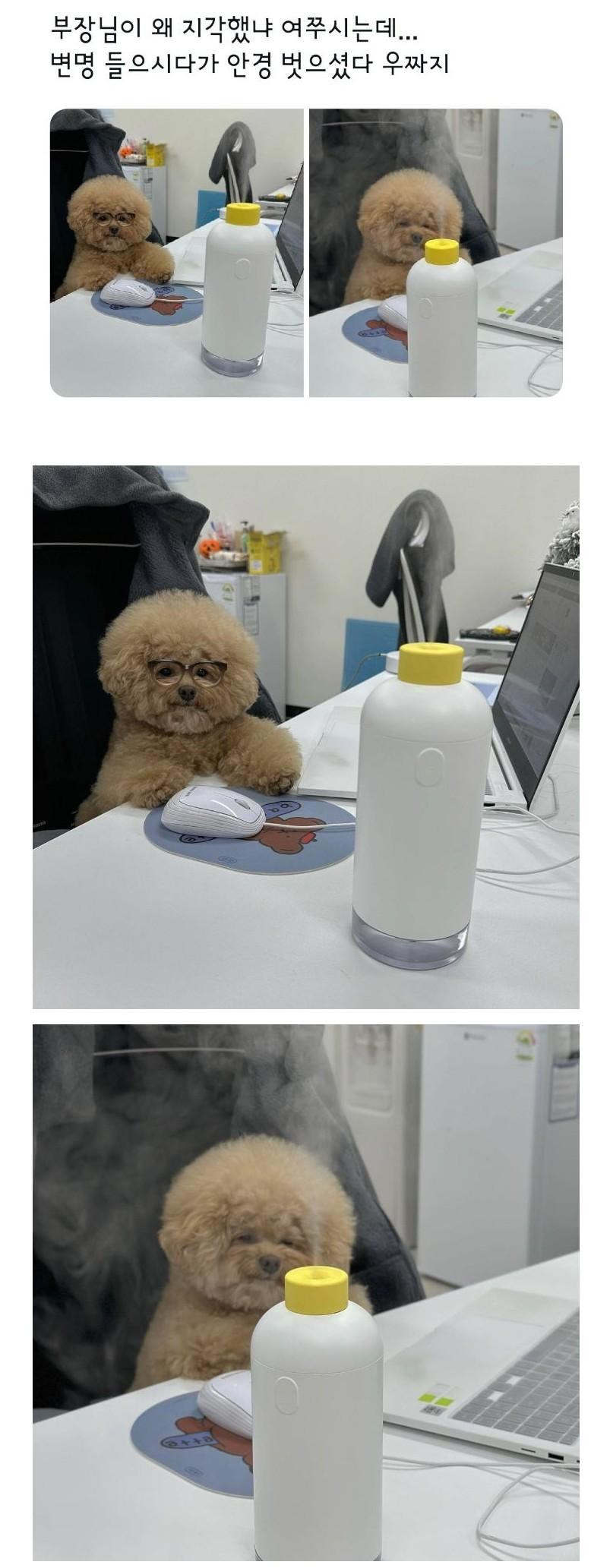 부장님이 왜 지각했냐 여쭈시는데...