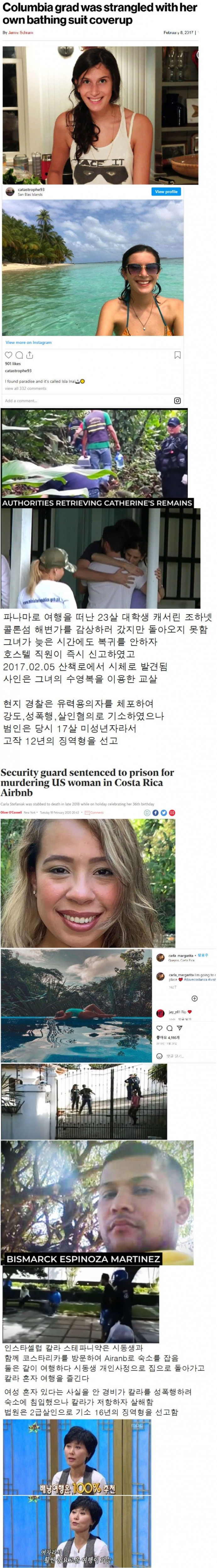 여성 단독 배낭여행의 위험성